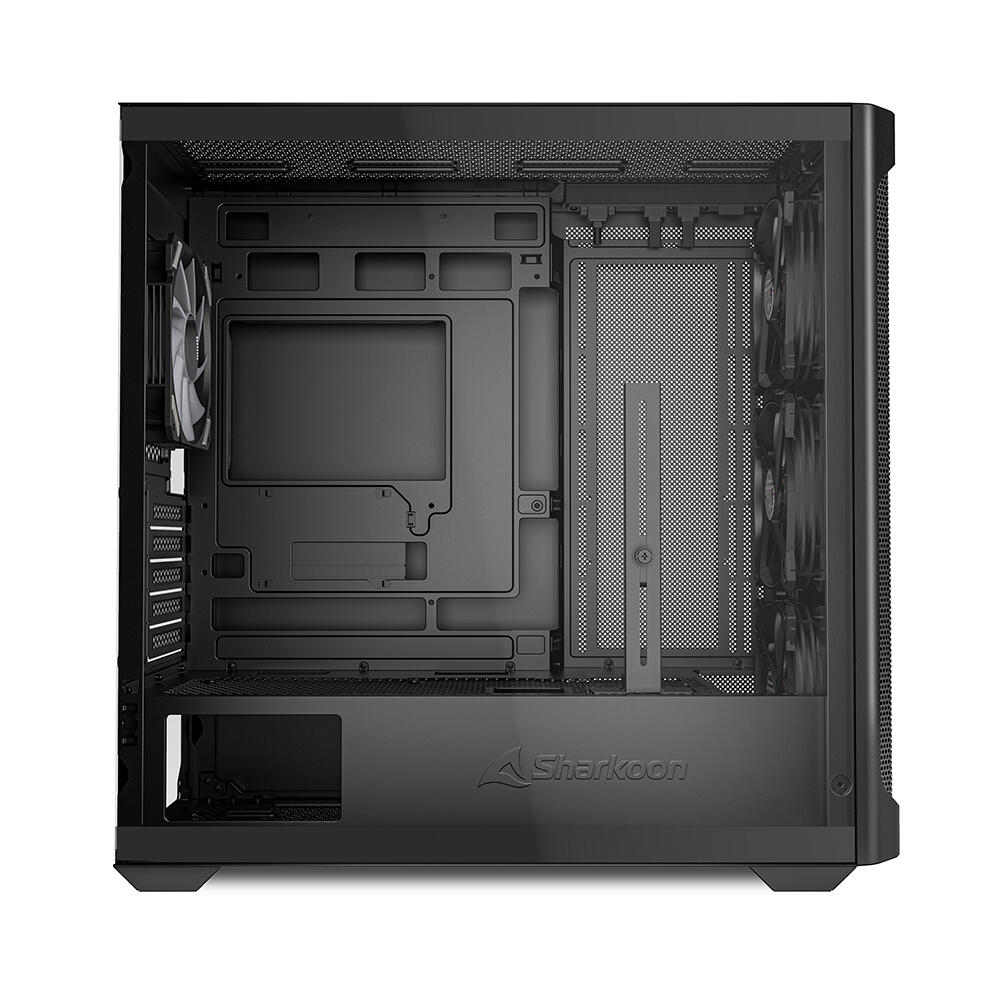 Sharkoon PC Gehäuse MK4W RGB Strip Black Micro-ATX schwarz