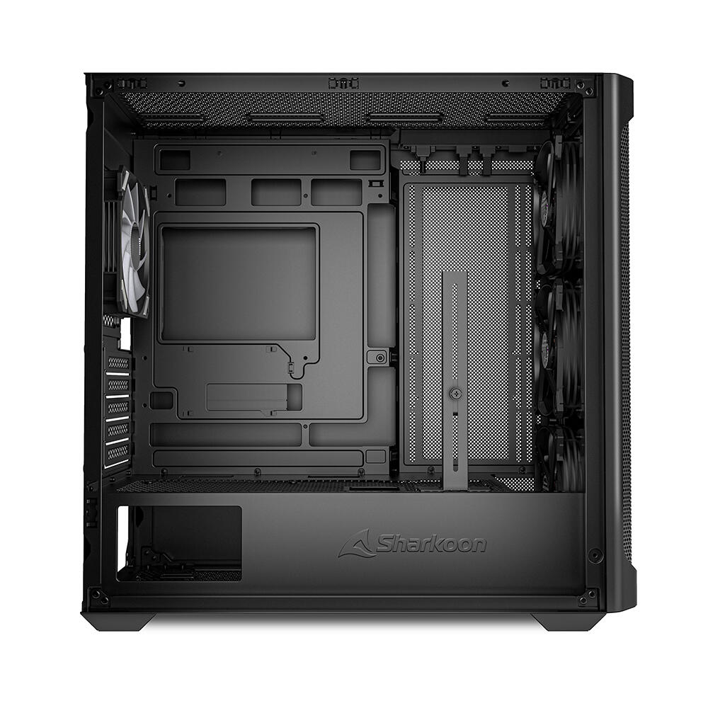 Sharkoon PC Gehäuse MK4W RGB Strip Black Micro-ATX schwarz