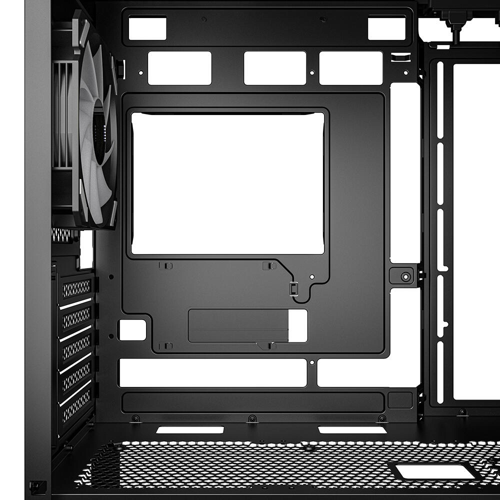 Sharkoon PC Gehäuse MK4W RGB Strip Black Micro-ATX schwarz