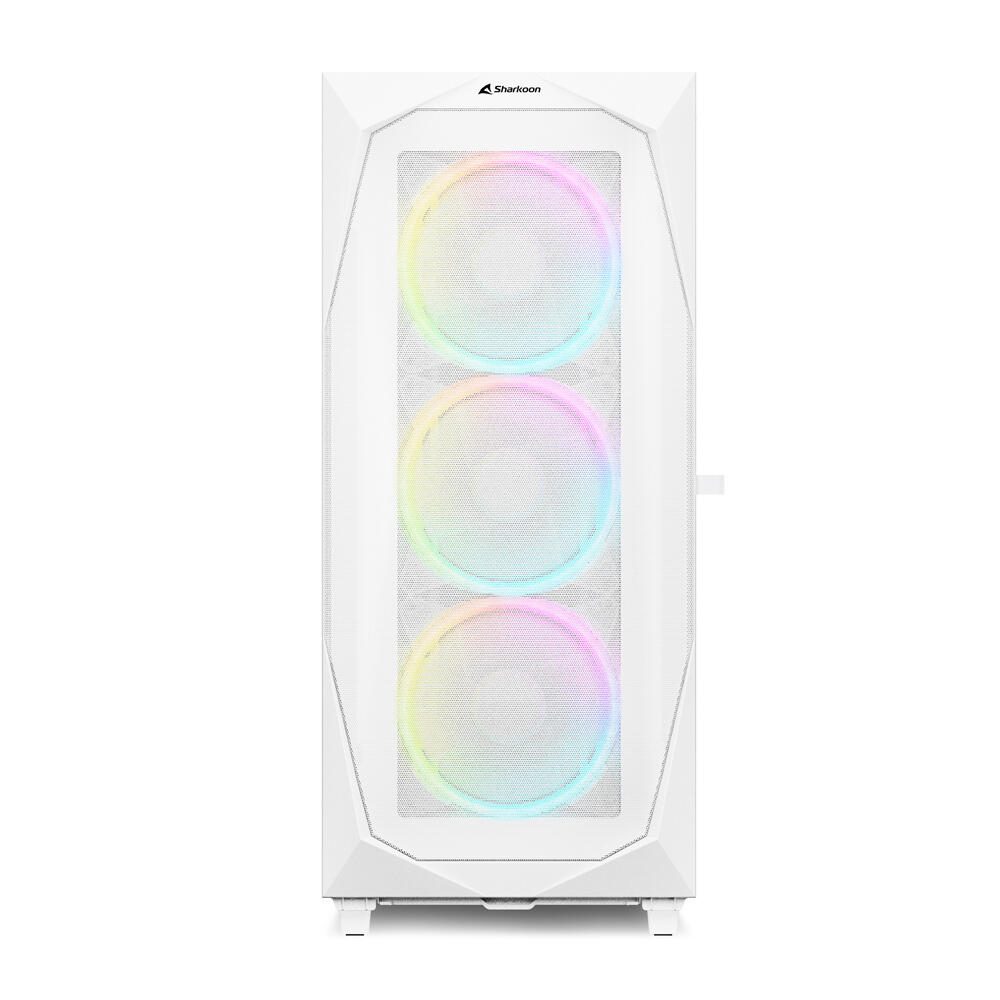 Sharkoon PC Gehäuse REV300 RGB White ATX weiß