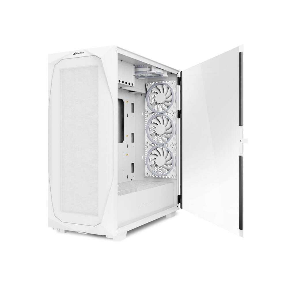 Sharkoon PC Gehäuse REV300 RGB White ATX weiß