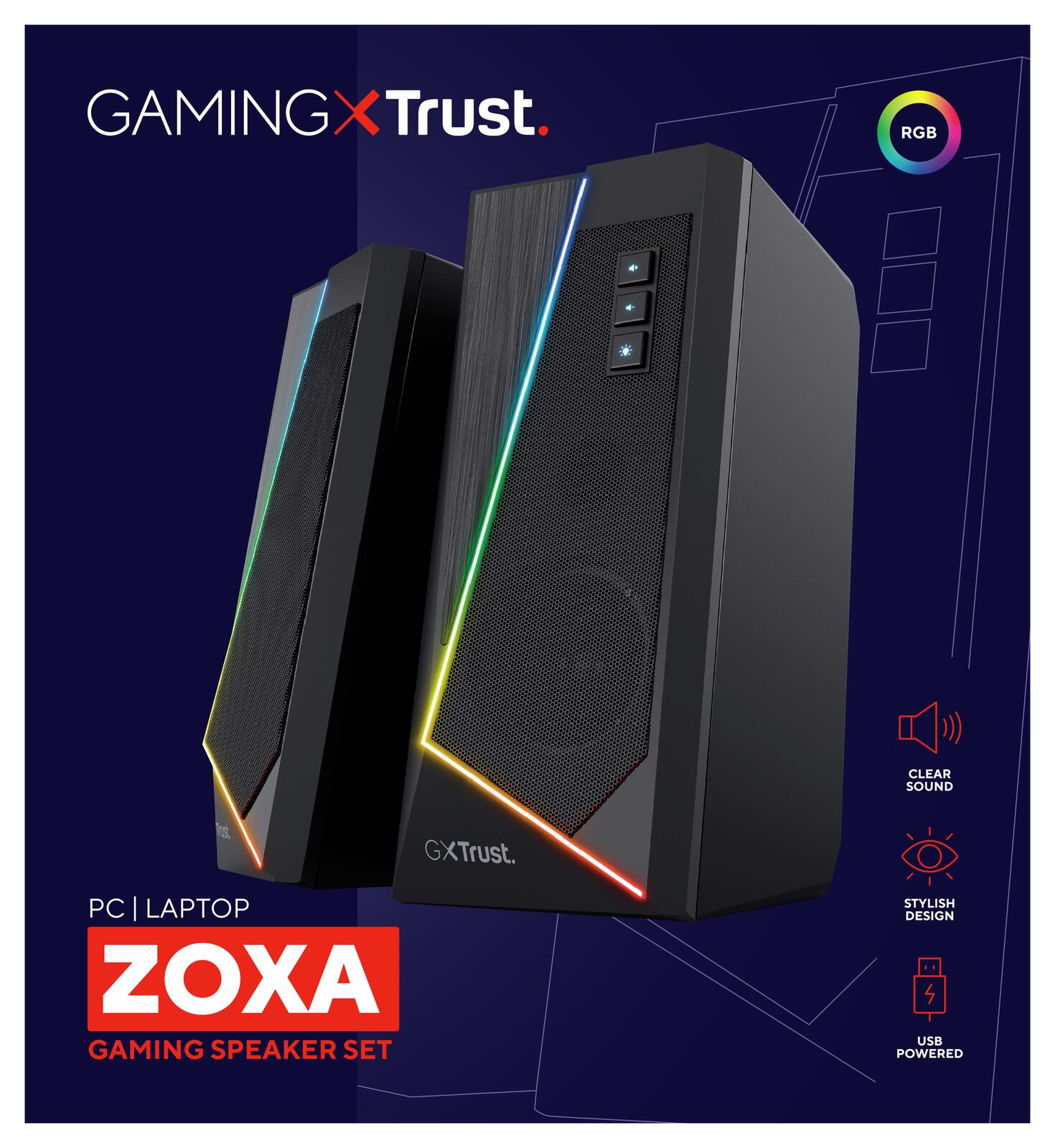Trust Gaming GXT 609 Zoxa Lautsprecherset - Schwarz