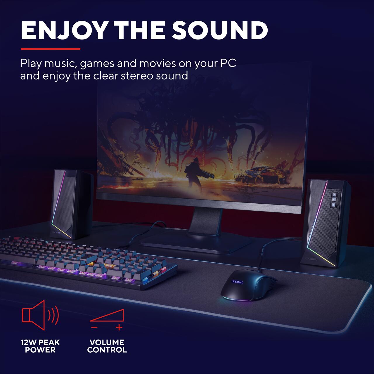 Trust Gaming GXT 609 Zoxa Lautsprecherset - Schwarz