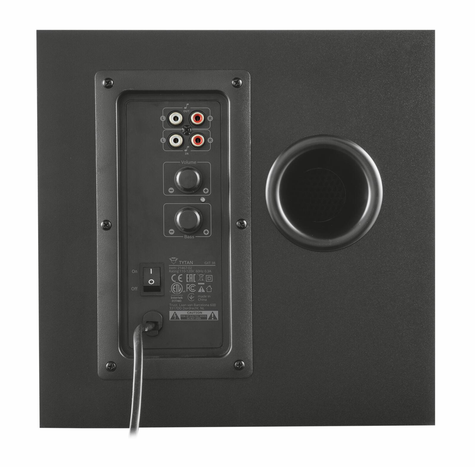 Trust Gaming GXT 38 Tytan 2.1- Lautsprecherset - Schwarz EU