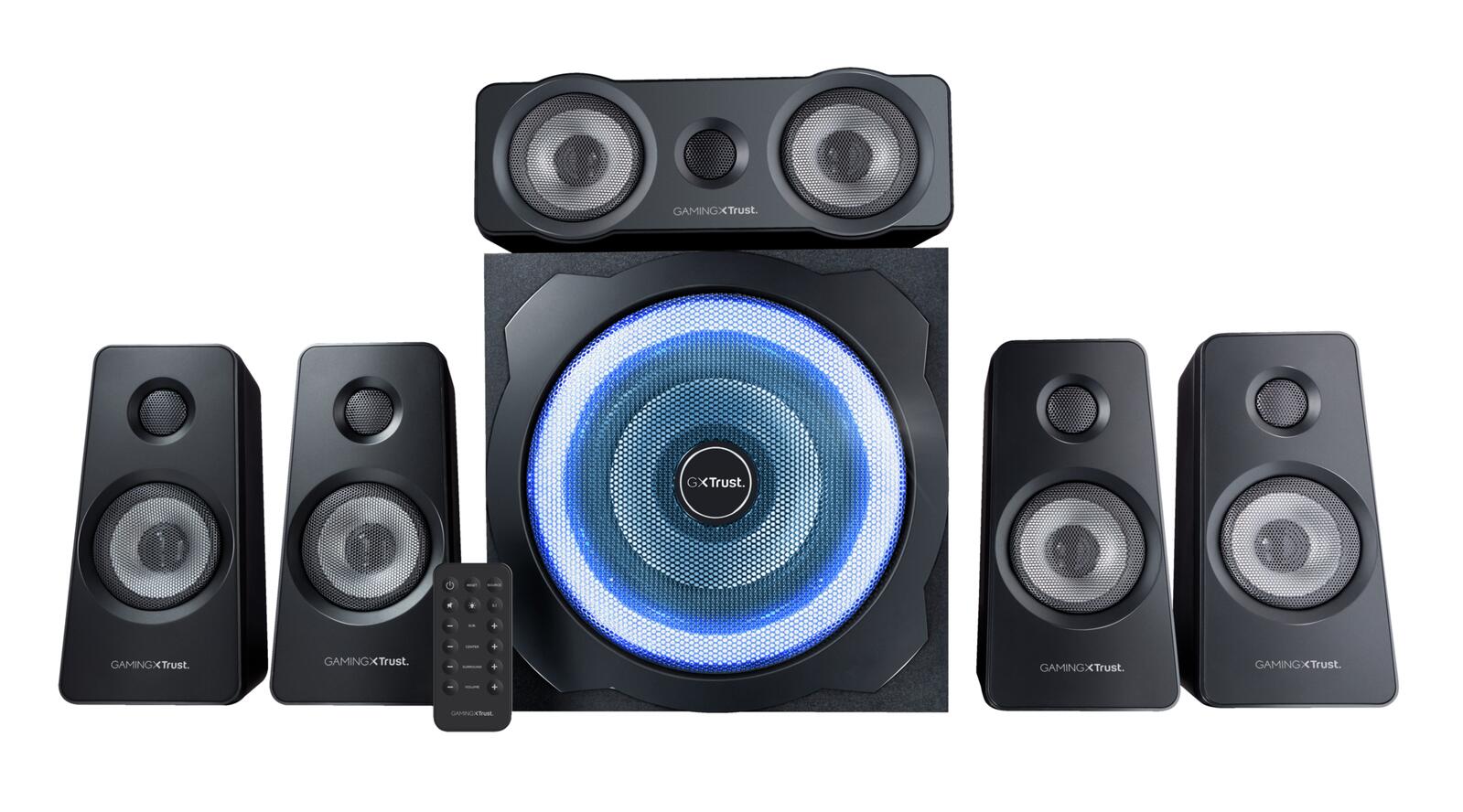 Trust Gaming GXT 658 Tytan 5.1 Surround-Lautsprechersetsystem - Schwarz EU