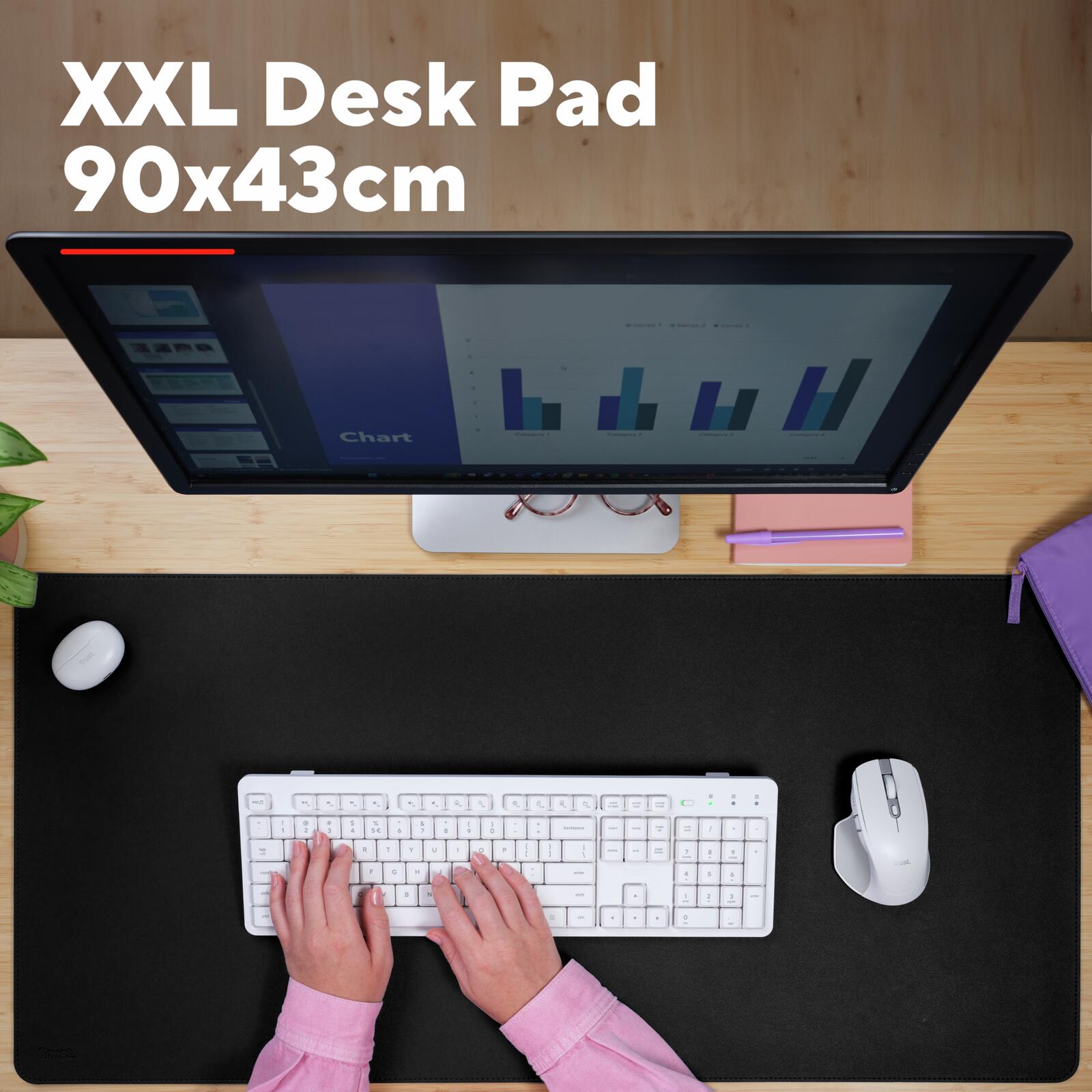 Trust Benya XXL Desk Pad - Schwarz