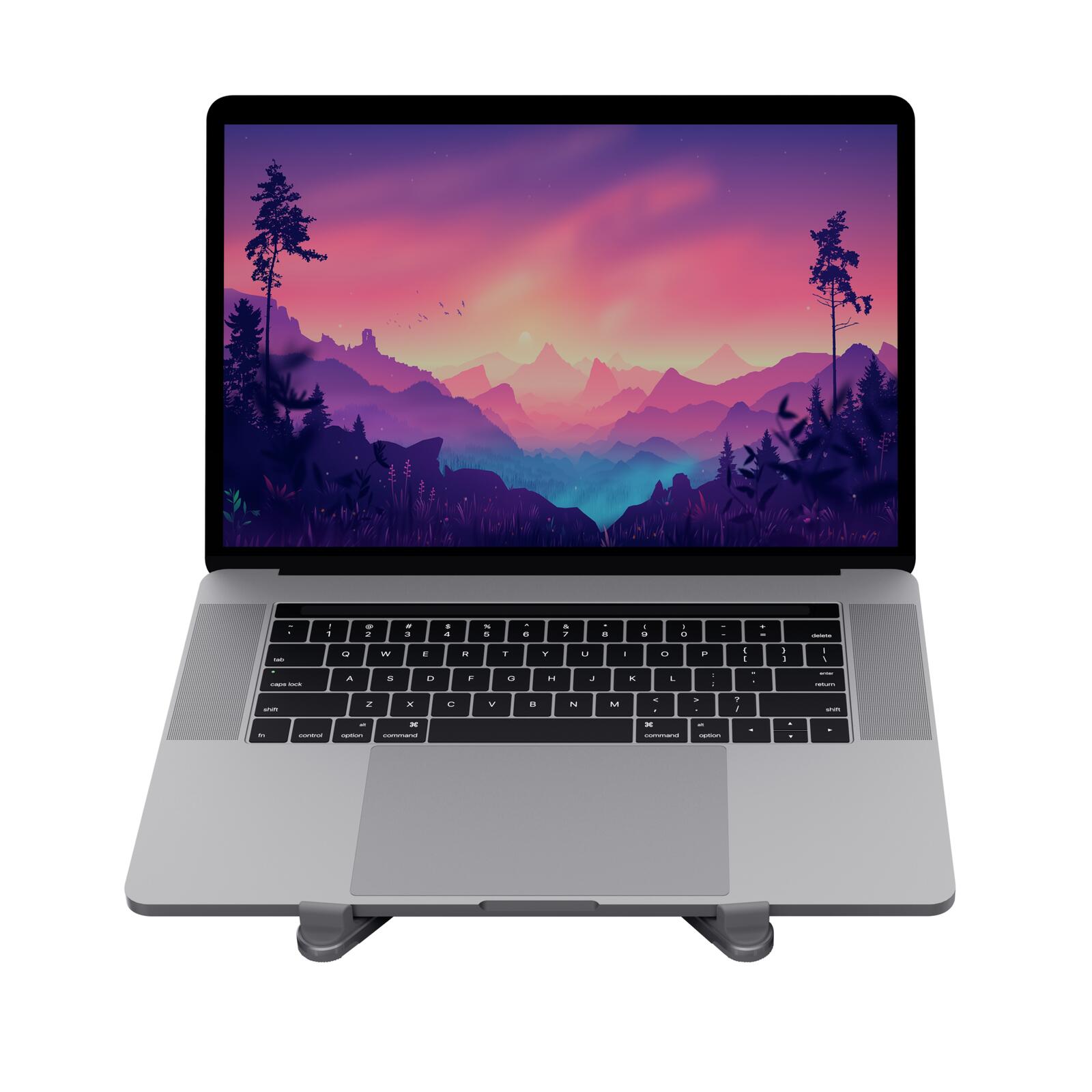 Trust Macy Klappbarer Laptop-Ständer aus Aluminium - Grau