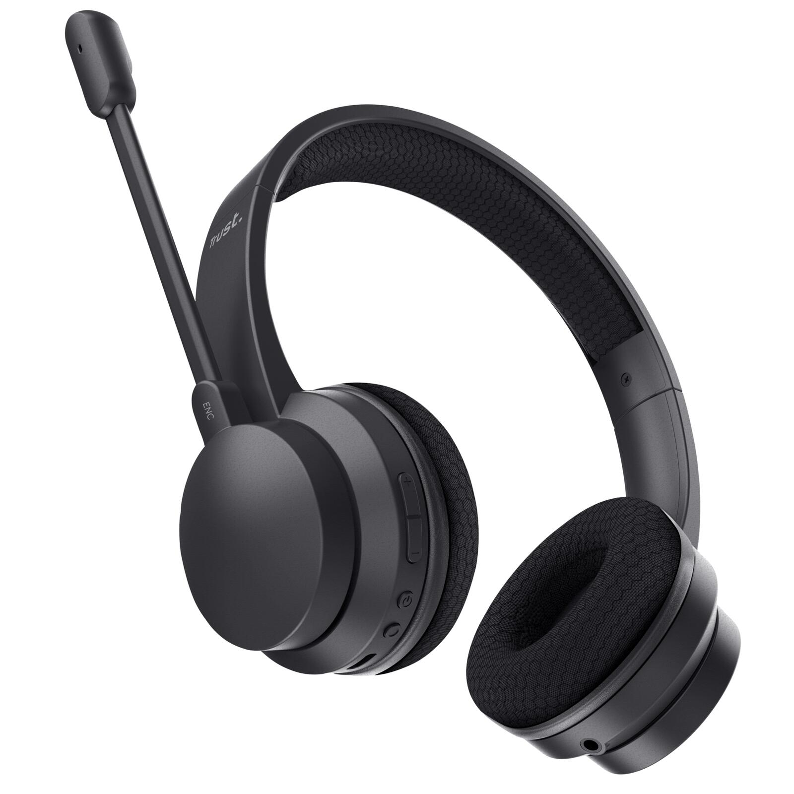 Trust Ayda Drahtloses ENC-Headset - Schwarz