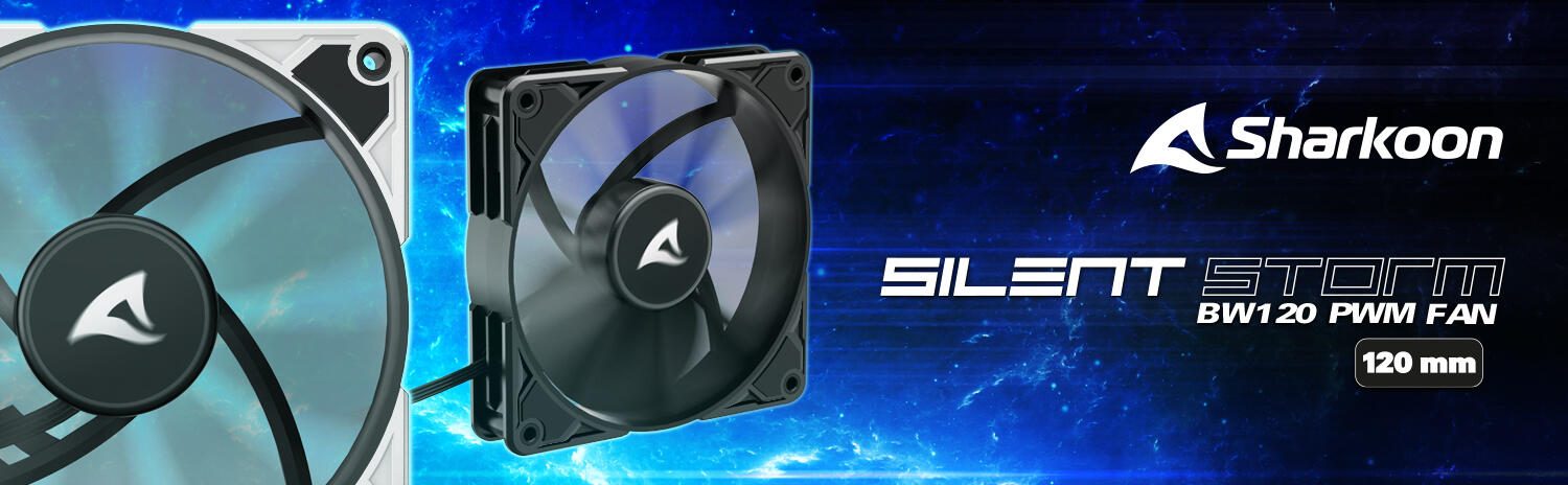 Sharkoon SilentStorm BW120 PWM Gehäuselüfter