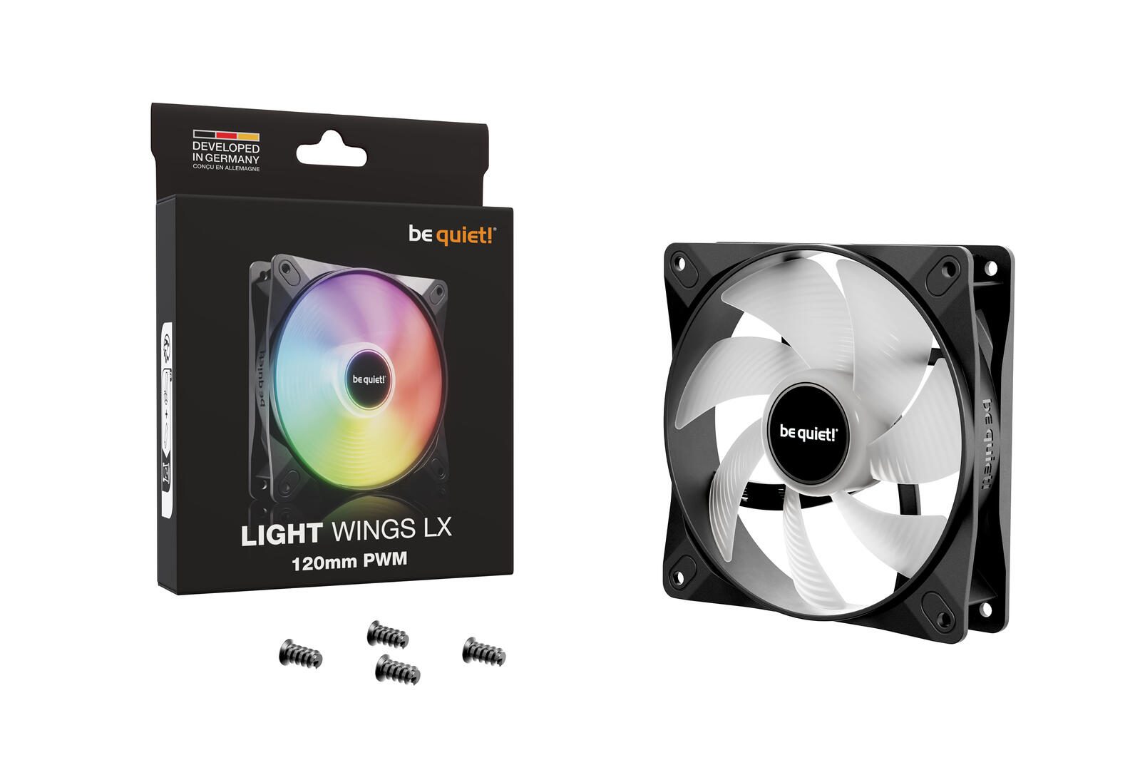 be quiet Lüfter Light Wings LX 120mm PWM schwarz