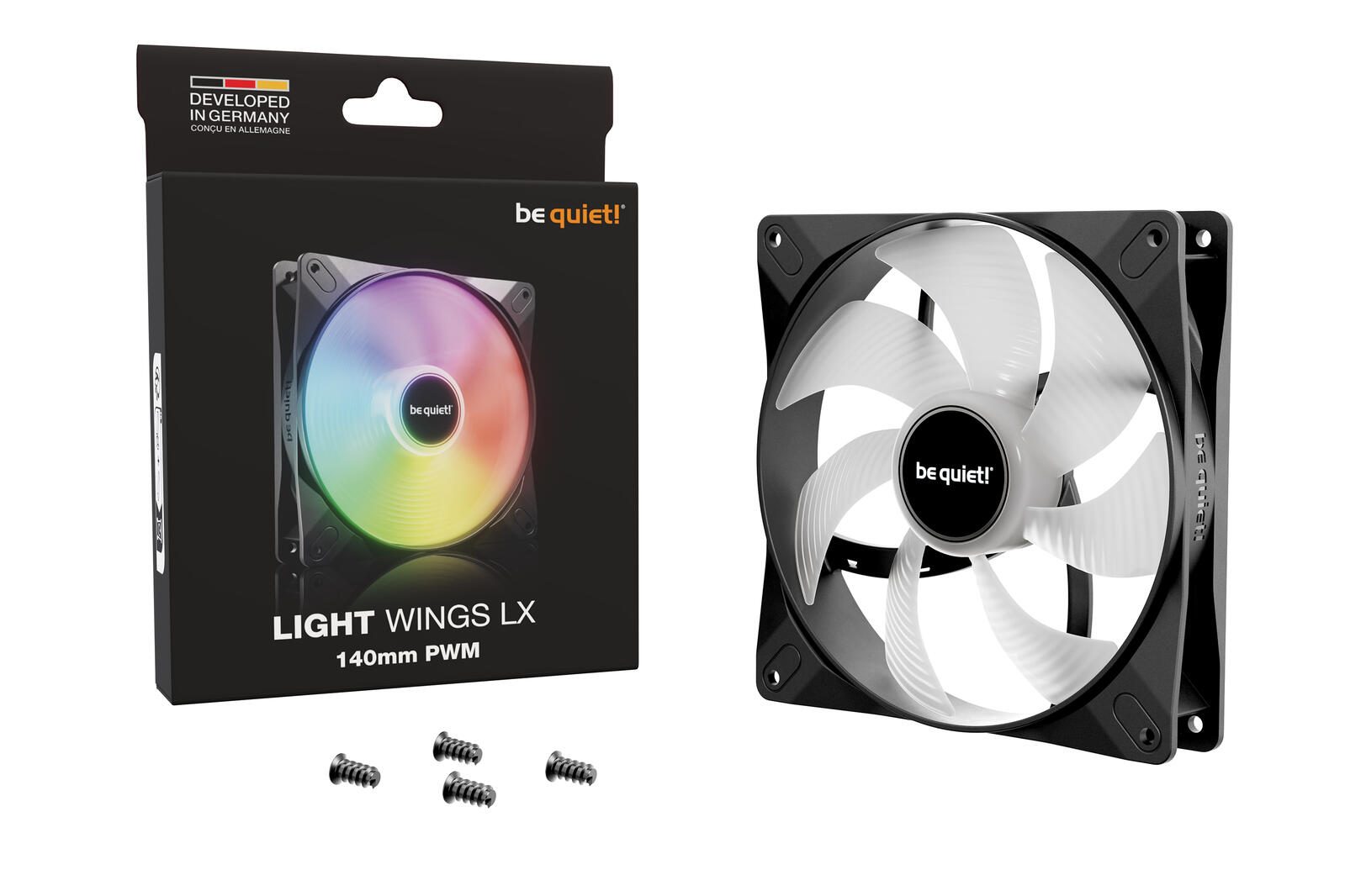 be quiet Lüfter Light Wings LX 140mm PWM schwarz