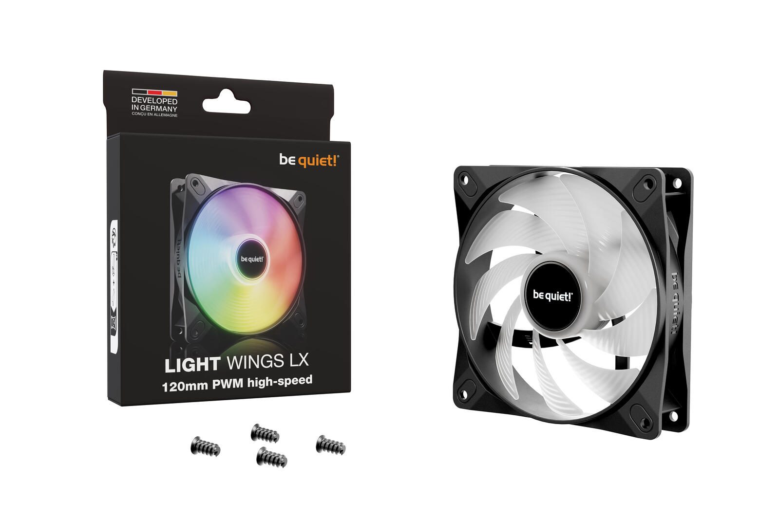 be quiet Lüfter Light Wings LX 140mm PWM High-Speed schwarz