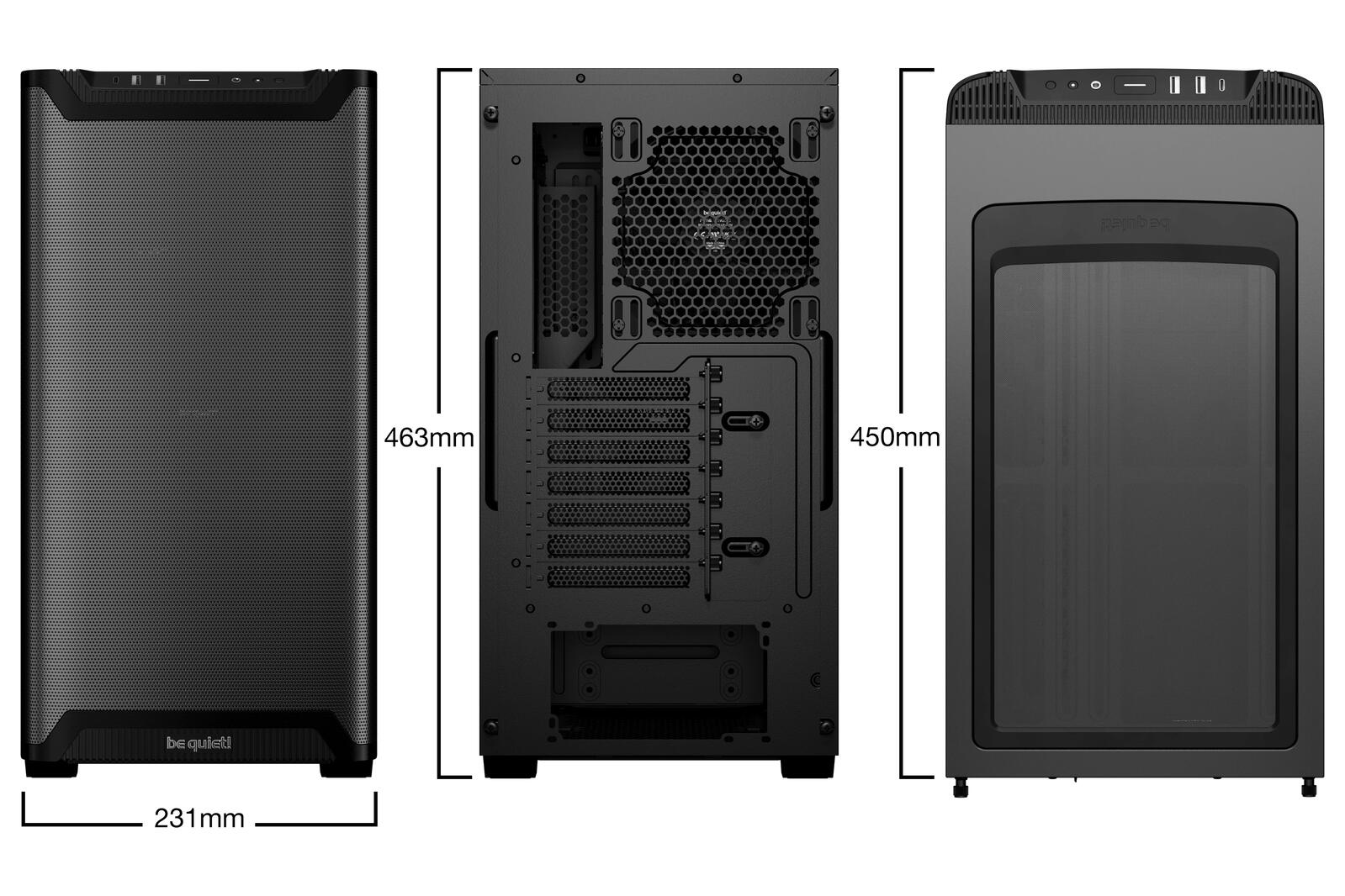 be quiet PC Gehäuse Pure Base 501 Airflow ATX schwarz