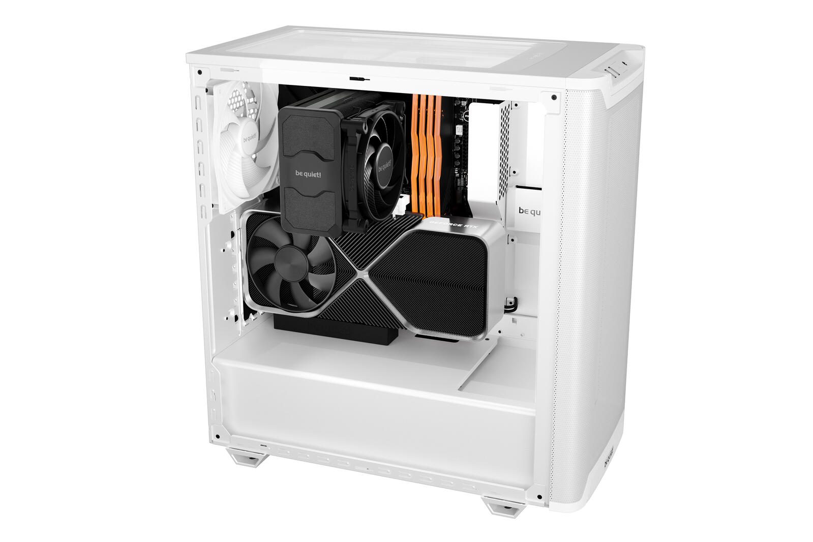 be quiet PC Gehäuse Pure Base 501 Airflow Window ATX weiß