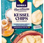 EDEKA Herzstücke Kesselchips Salt & Vinegar 150,0 g