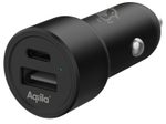 Aqiila® CHARGEBIRD 32W USB-A, USB-C Kfz-Ladeadapter CC2, schwarz