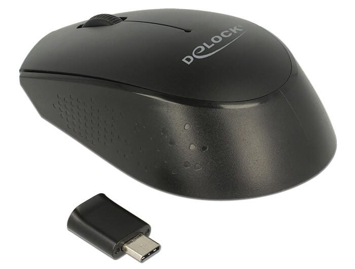 DeLOCK 12526 kabellose Maus - 2.4 GHz - Schwarz