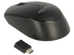 DeLOCK 12526 kabellose Maus - 2.4 GHz - Schwarz