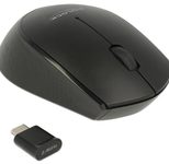 DeLOCK 12526 kabellose Maus - 2.4 GHz - Schwarz