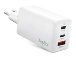 Aqiila® CHARGEBIRD 67W USB-A, 2x USB-C Ladeadapter W3, weiß