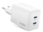 Aqiila® CHARGEBIRD 45W 2x USB-C Ladeadapter W2, weiß