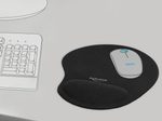 DeLOCK Ergonomisches Mauspad mit Gel Handballenauflage 230 x 202 x 24 mm - schwarz