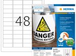 HERMA Wetterfeste Outdoor-Folienetiketten A4, weiß