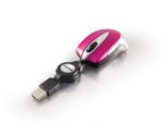 Verbatim Go Mini Optical Travel kabelgebundene Maus - Hot Pink