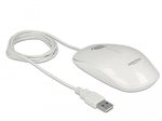 DeLOCK kabelgebundene LED-Maus, weiß glänzend