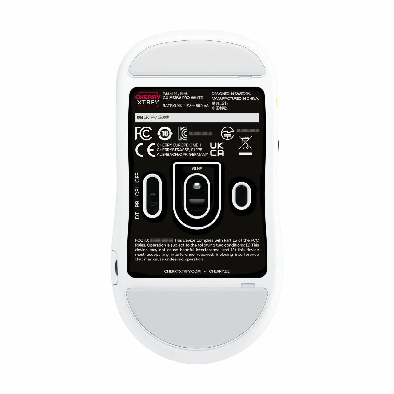 CHERRY Xtrfy M68 Pro kabellose Maus - weiß