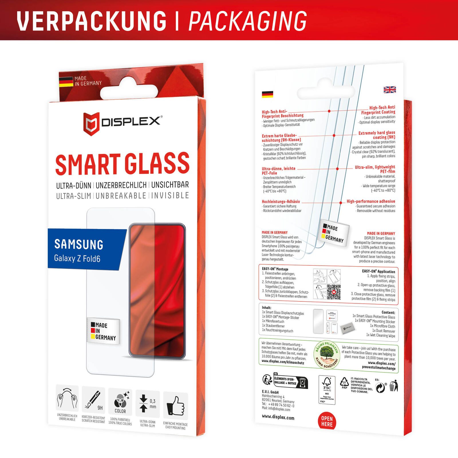 DISPLEX Smart Glass Samsung Galaxy Z Fold6
