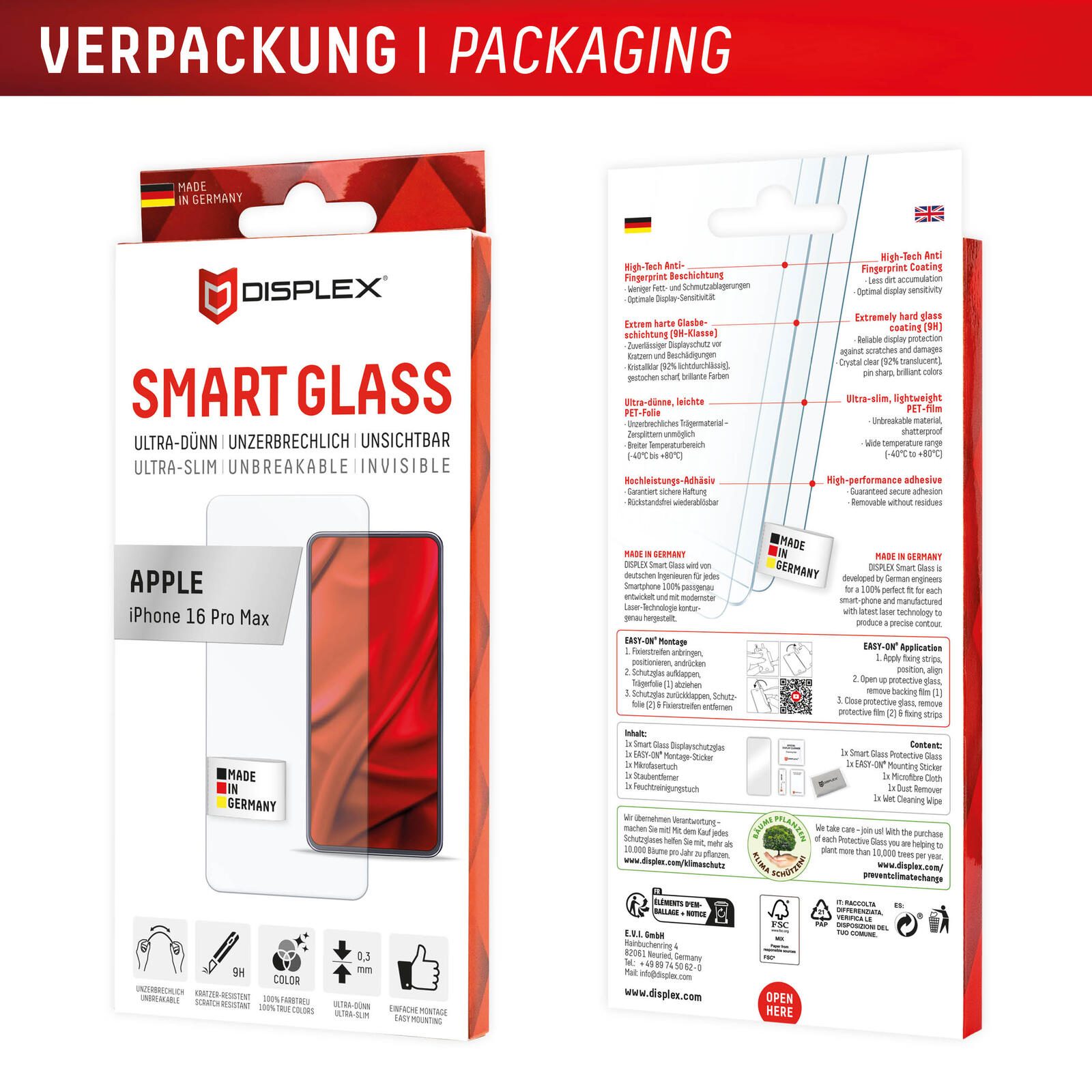 DISPLEX Smart Glass Apple iPhone 16 Pro Max
