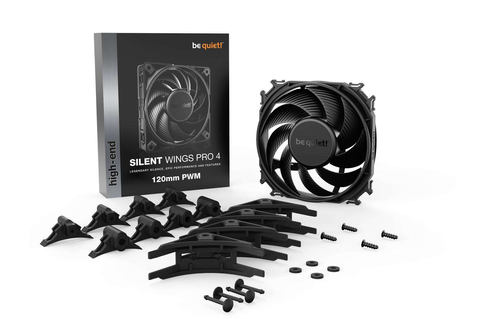 be quiet Lüfter Silent Wings Pro 4 120mm PWM schwarz