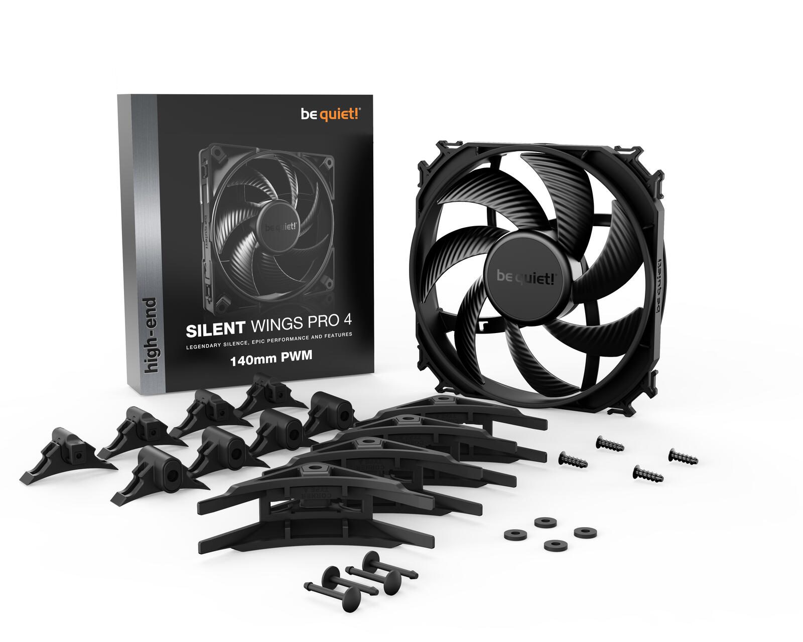 be quiet Lüfter Silent Wings Pro 4 140mm PWM schwarz