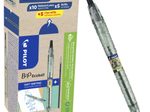 PILOT B2P „Bottle 2 Pen“ ECOBALL XB Kugelschreiber transparent 0.34 mm Schreibfarbe: Schwarz, 10 St. + GRATIS 5 Kugelschreiberminen