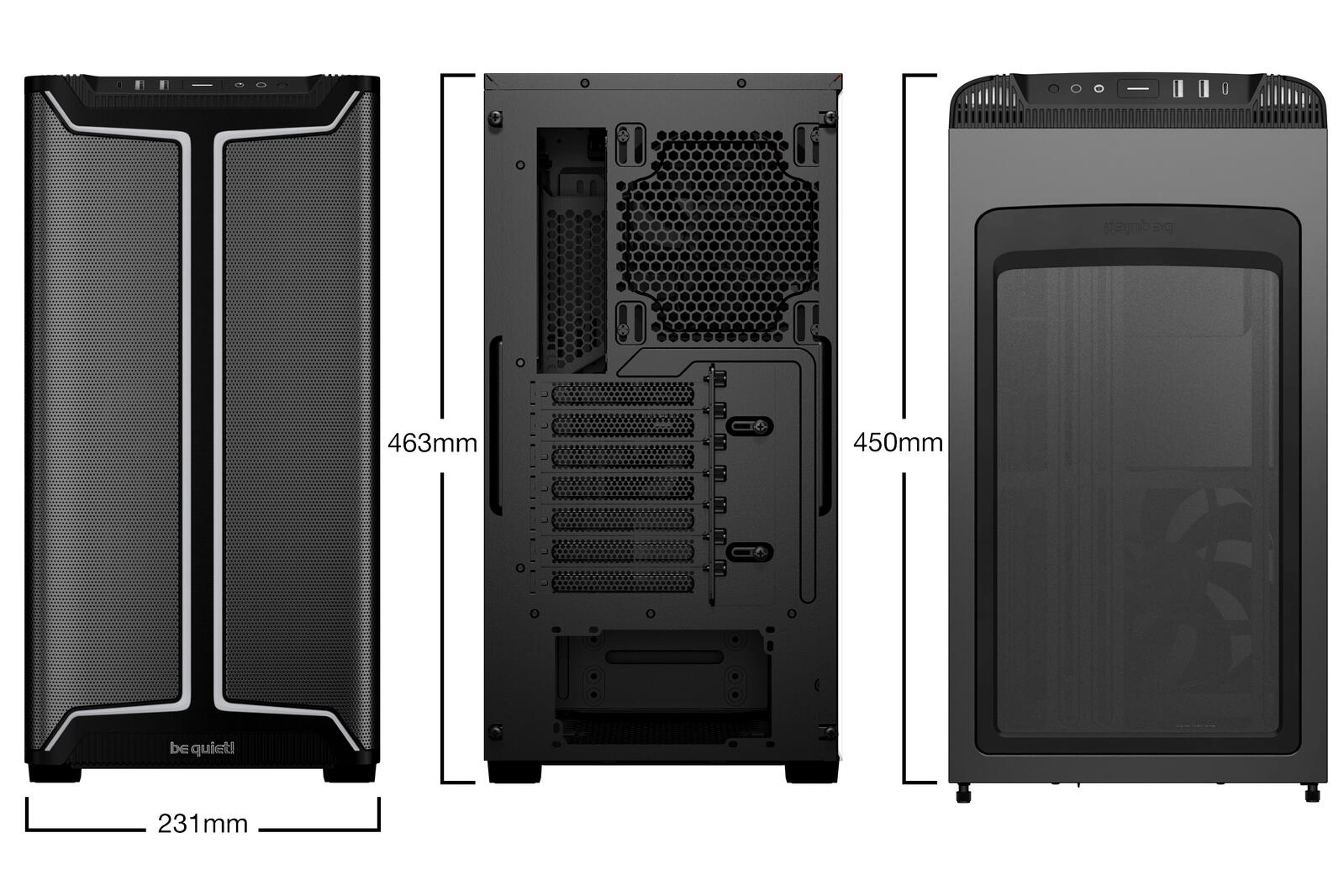 be quiet PC Gehäuse Pure Base 501 DX ATX schwarz