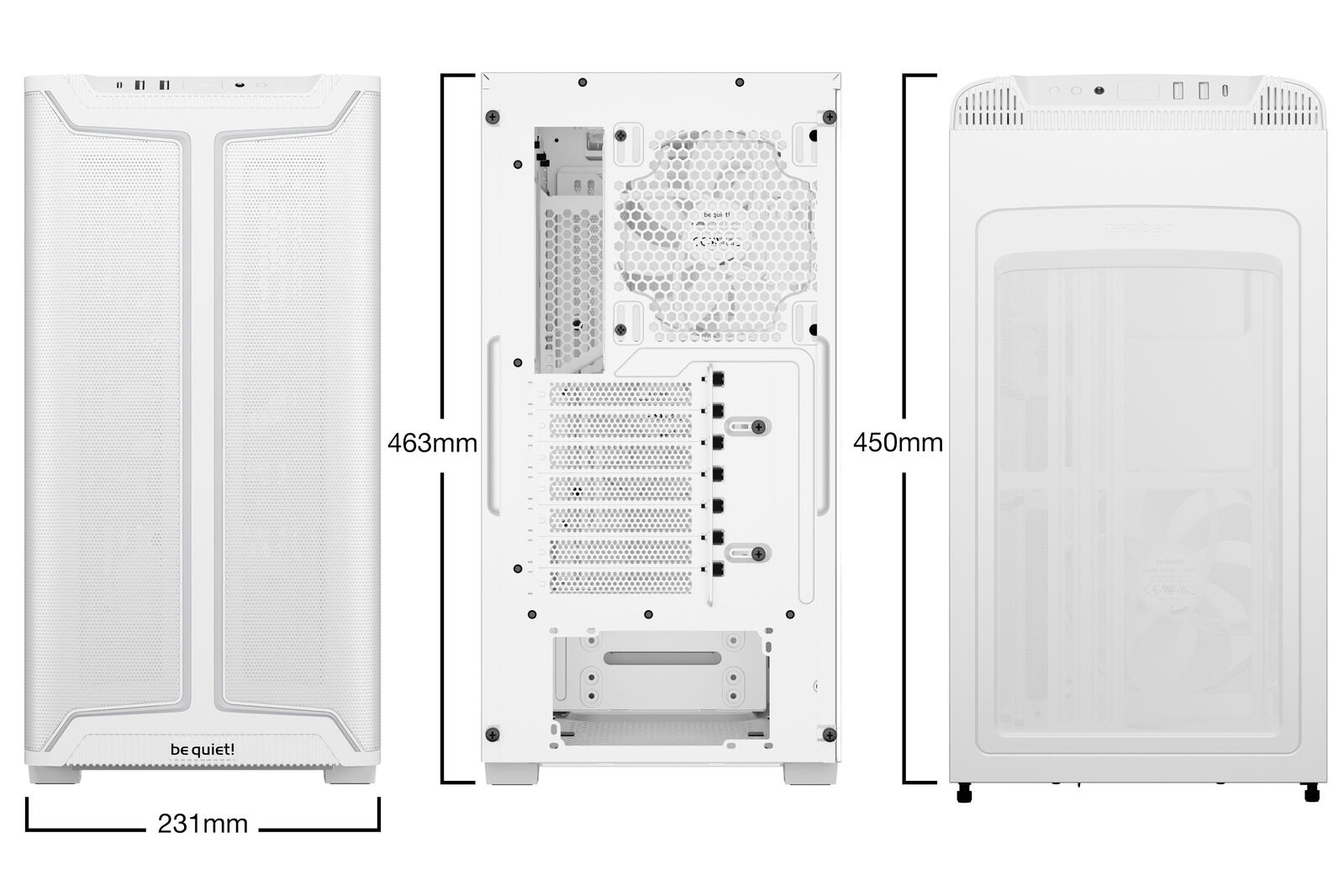 be quiet PC Gehäuse Pure Base 501 DX ATX weiß