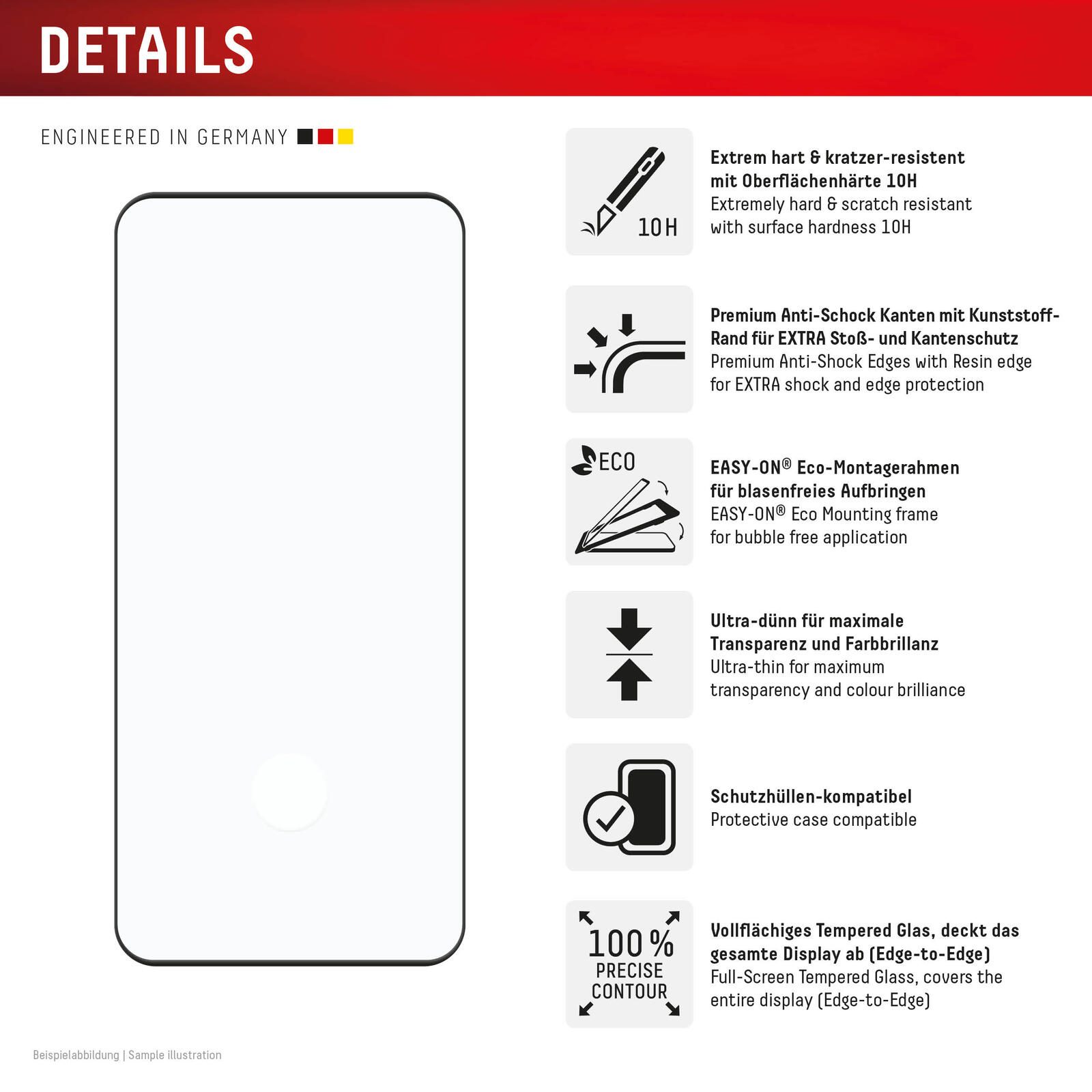 DISPLEX Premium Glas (Full Cover) für Xiaomi 15 Pro/15 Ultra