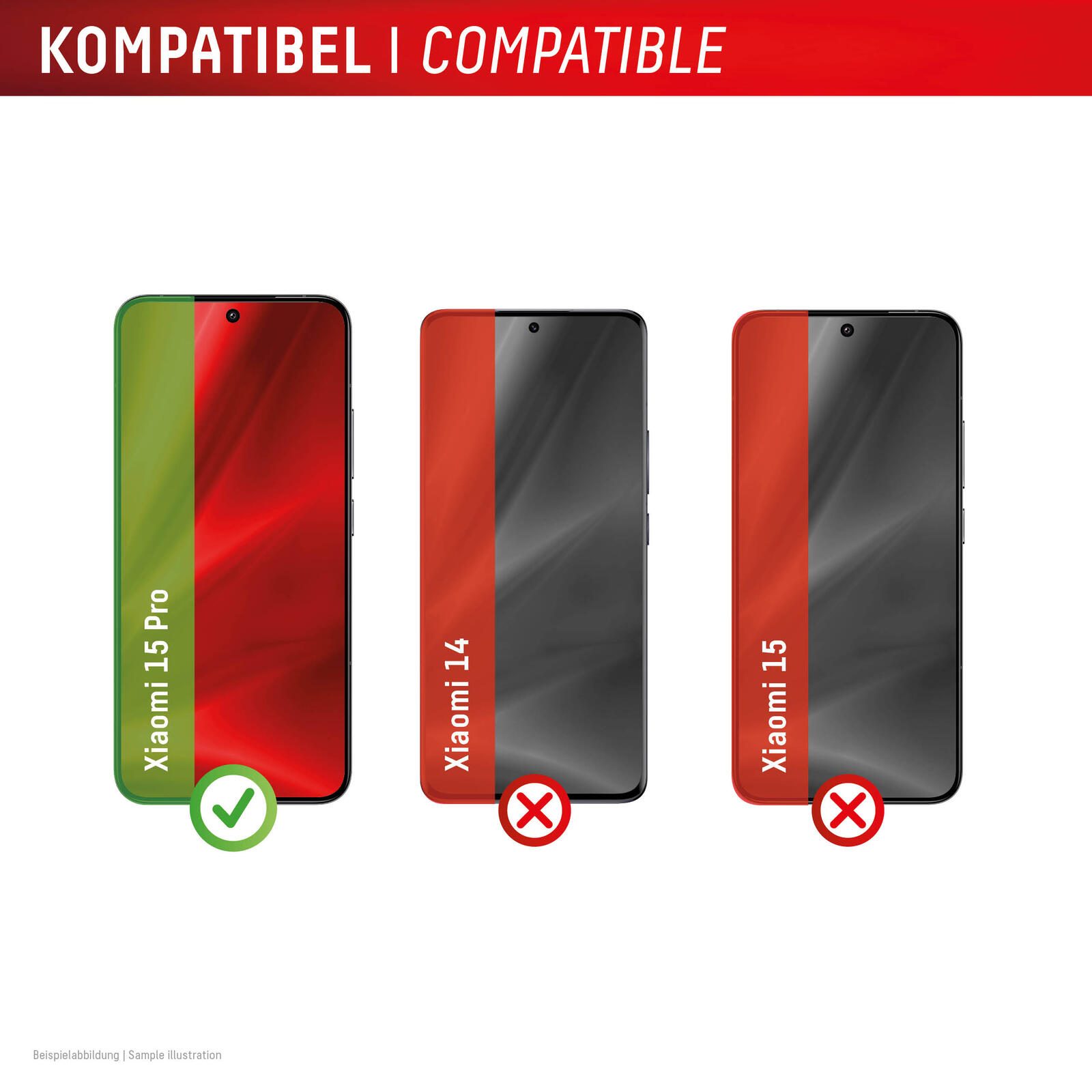 DISPLEX Premium Glas (Full Cover) für Xiaomi 15 Pro/15 Ultra