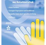 WUNDmed® unisex Gummihandschuhe Größe L gelb 1 Paar