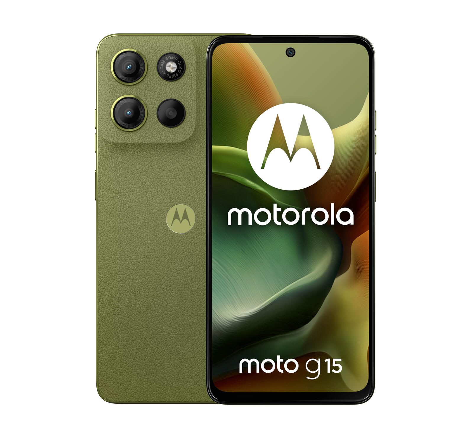 Motorola Moto G15 - 4G Smartphone 4GB/128GB (6.72"), iguana green