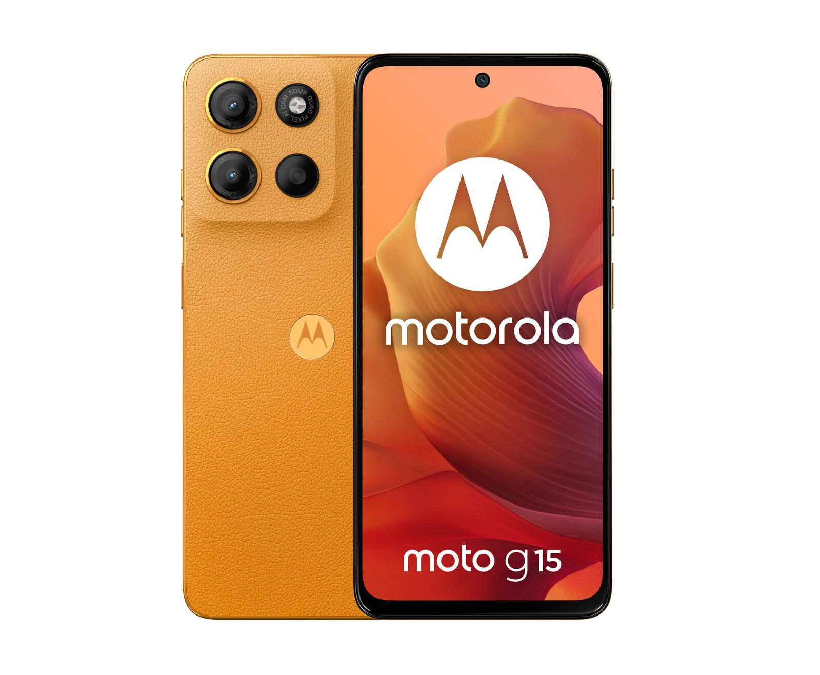 Motorola Moto G15 - 4G Smartphone 4GB/128GB (6.72"), Sunrise Orange