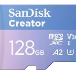 SanDisk Creator MicroSDXC-Karte - 128 GB mit SD-Adapter