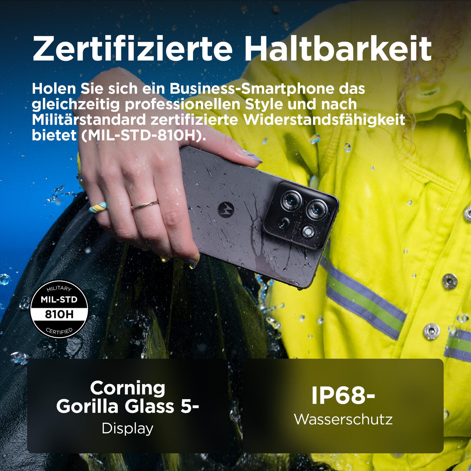 Motorola Moto G75 - 5G Smartphone 8GB/128GB (6.78"), Business Edition - Charcoal Grey