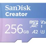 SanDisk Creator MicroSDXC-Karte - 256 GB mit SD-Adapter