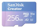 SanDisk Creator MicroSDXC-Karte - 256 GB mit SD-Adapter
