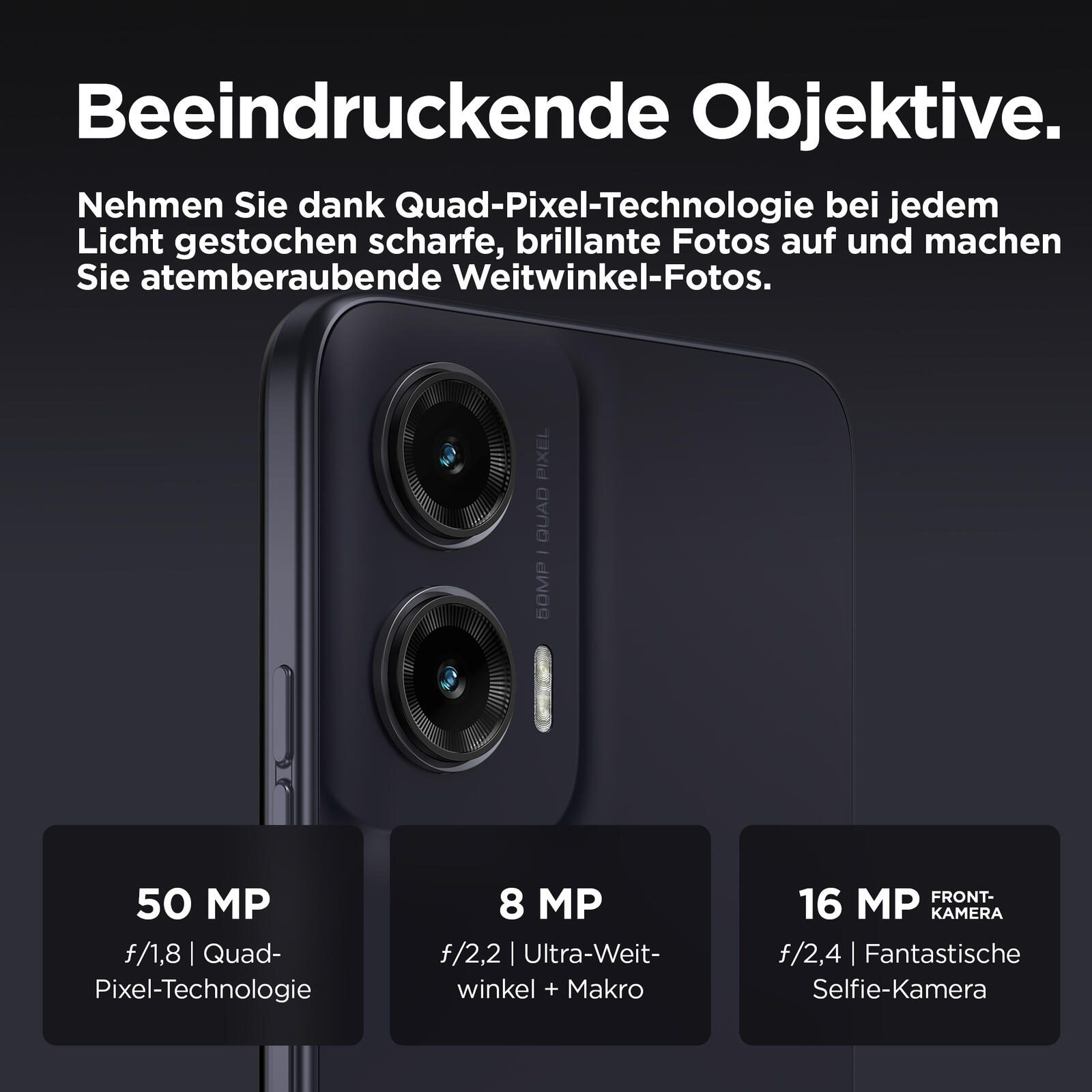 Motorola Moto G35 - 5G Smartphone 4GB/128GB (6.72"), schwarz