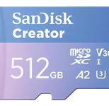 SanDisk Creator MicroSDXC-Karte - 512 GB mit SD-Adapter