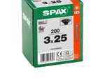 SPAX® Universalschrauben T10 3x25 schwarz 200 St.