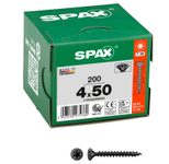 SPAX® Universalschrauben T20 4x50 schwarz 200 St.